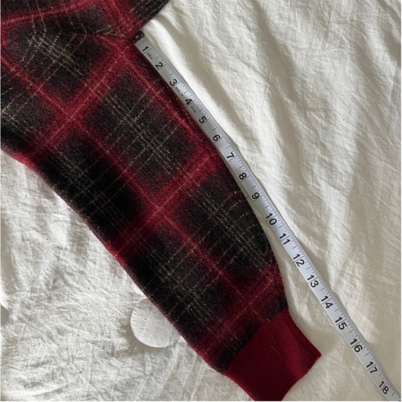 Vintage Pendleton Red Wool Plaid Sweater Size medium - Picture 7 of 7